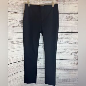 M M Lafleur Pants Womens Sz 4 Black straight stretch Italian cotton Blend